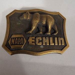 Vintage NAPA Echlin Grizzly Bear Belt Buckle Made in U.S.A.